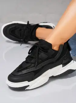 Adidași damă Piele Ecologica Negru Lakyn