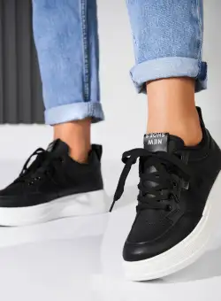 Adidași damă Piele Ecologica Negru Lucey