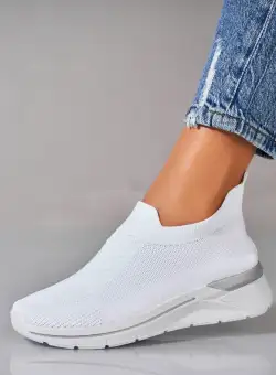 Adidași damă Textil Alb Sofya