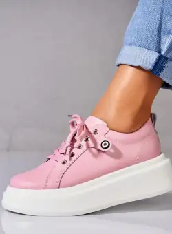 Adidasi Piele Naturala Roz Tryce