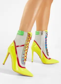 Botine stiletto galbene Brescia