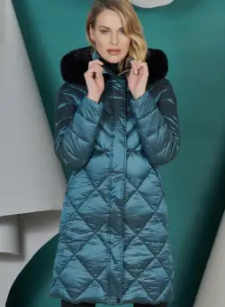 Geaca Anusca turquaz Virginia Blu