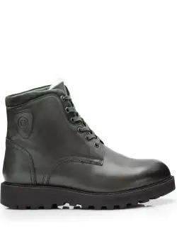 Ghete din piele naturala pentru barbati Leofex - 991 Verde