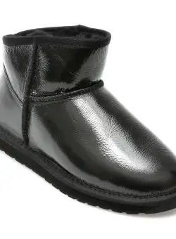 Ghete EMU negre, W12922, din piele naturala