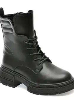 Ghete FLAVIA PASSINI negre, W104, din piele naturala