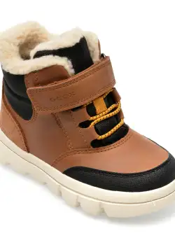 Ghete GEOX maro, B365BC, din piele ecologica