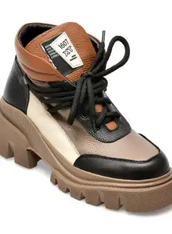 Ghete GRYXX gri, 043GM41, din piele naturala