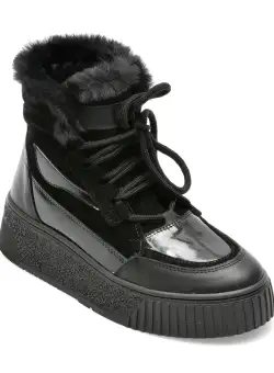 Ghete GRYXX negre, 1022111, din piele intoarsa