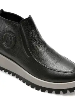 Ghete GRYXX negre, 208881, din piele naturala