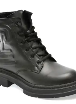 Ghete GRYXX negre, 351702, din piele naturala