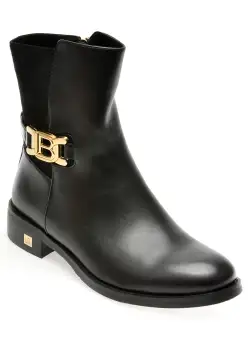 Ghete LAURA BIAGIOTTI negre, 8233, din piele ecologica