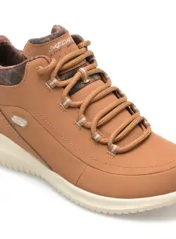 Ghete SKECHERS maro, ULTRA FLEX, din piele ecologica