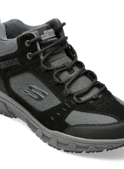 Ghete SKECHERS negre, OAK CANYON, din material textil