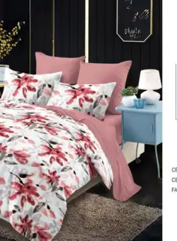 Lenjerie De Pat Finet 6 Piese - Burgundy