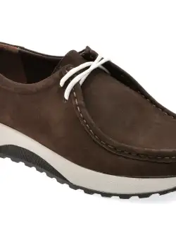Mocasini casual BITE THE BULLET maro, SY334, din nabuc
