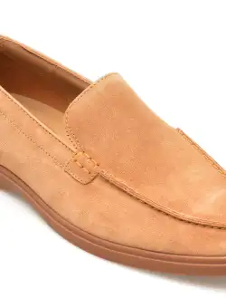 Mocasini casual CLARKS maro, TORFORD EASY, din piele intoarsa