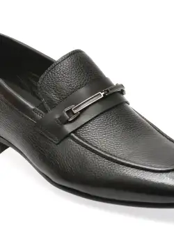 Mocasini eleganti EPICA negri, 662H05, din piele naturala