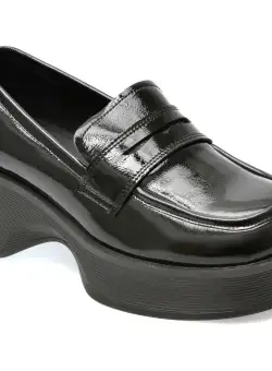 Mocasini GRYXX negri, 23367, din piele naturala lacuita