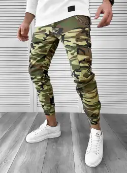 Pantaloni barbati casual cargo 7043 D6-4
