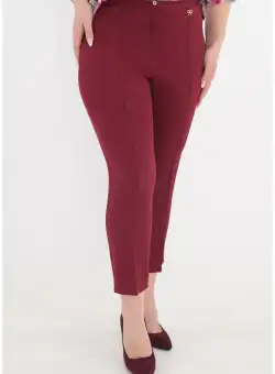 Pantaloni conici bordo 7/8