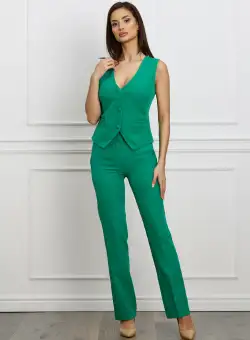 Pantaloni MBG verde office