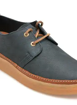 Pantofi casual CLARKS bleumarin, CLARKWOOD LOW, din nabuc