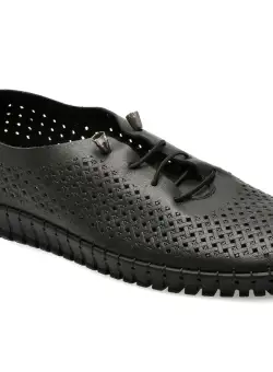 Pantofi casual FLAVIA PASSINI negri, SN1071, din piele naturala