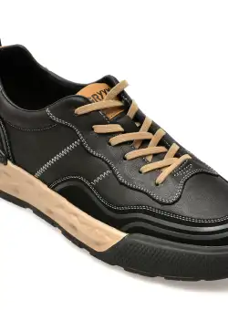 Pantofi casual GRYXX negri, D3507, din piele naturala