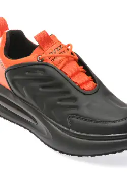 Pantofi casual GRYXX negri, K908, din piele ecologica