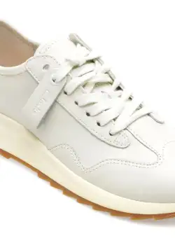 Pantofi CLARKS albi, DASLILO, din piele naturala