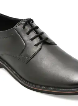 Pantofi CLARKS negri, ATTICUS LT LACE, din piele naturala