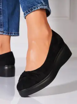 Pantofi dama casual Negri din Piele Ecologica Intoarsa Eslyn2