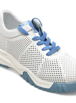 Pantofi DONNA CRIS albastri, 8511, din piele naturala