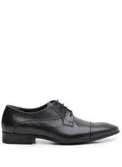 Pantofi eleganti barbati din piele naturala,Leofex - 123-3 negru box