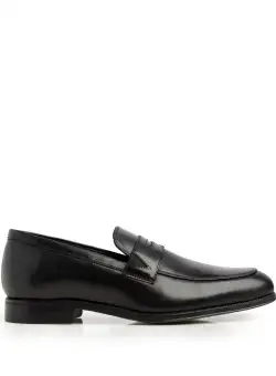Pantofi eleganți bărbați din piele naturală, Leofex - 723 Negru Box