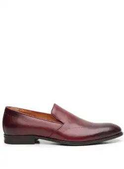 Pantofi eleganti barbati din piele naturala, Leofex - 900 visiniu box