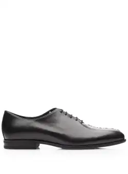 Pantofi eleganți bărbați din piele naturală, Leofex - Mostră 976 Negru Box