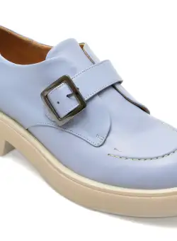 Pantofi GOLD DEER albastri, 1242105, din piele naturala