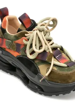 Pantofi GRYXX kaki, 36899, din piele naturala