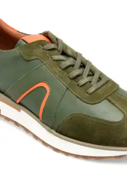 Pantofi GRYXX kaki, MS3002, din piele naturala