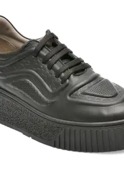Pantofi GRYXX negri, 4951103, din piele naturala