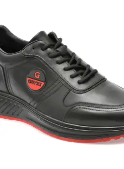 Pantofi GRYXX negri, 8151, din piele naturala