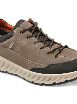 Pantofi IMAC gri, 452788, din piele intoarsa