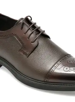 Pantofi OTTER maro, SN30008, din piele naturala