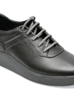 Pantofi OTTER negri, 2055273, din piele naturala