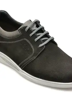 Pantofi OTTER negri, 249109, din nabuc