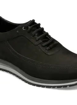 Pantofi OTTER negri, 4161, din nabuc