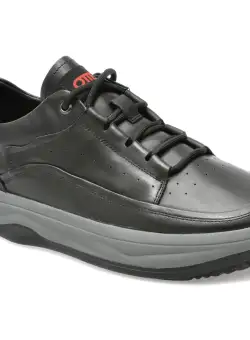 Pantofi OTTER negri, 5322, din piele naturala
