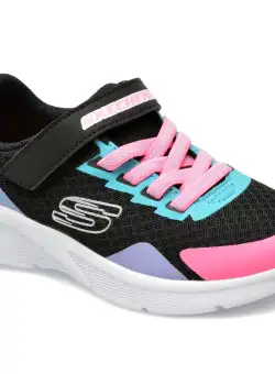 Pantofi SKECHERS negri, MICROSPEC, din material textil