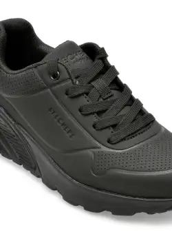 Pantofi SKECHERS negri, UNO LITE-DELODOX 403694L BBK, din piele ecologica